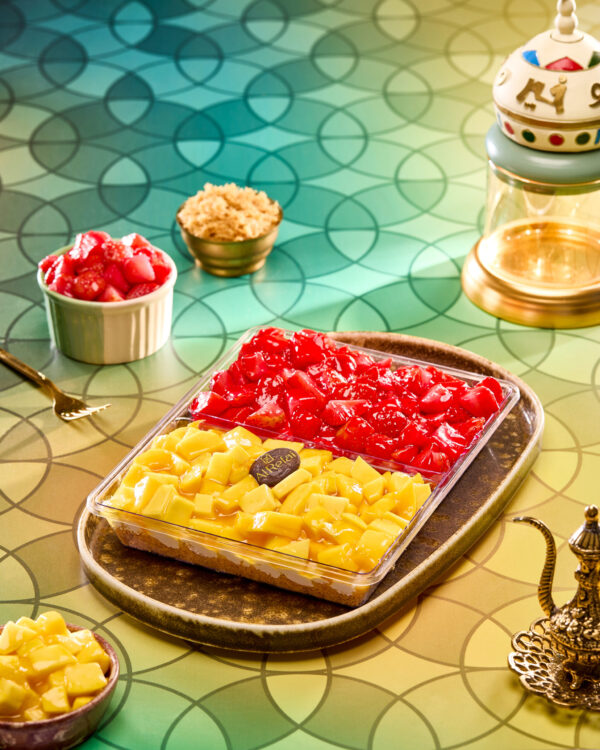 بولة كنافة نص مانجو ونص فارولة